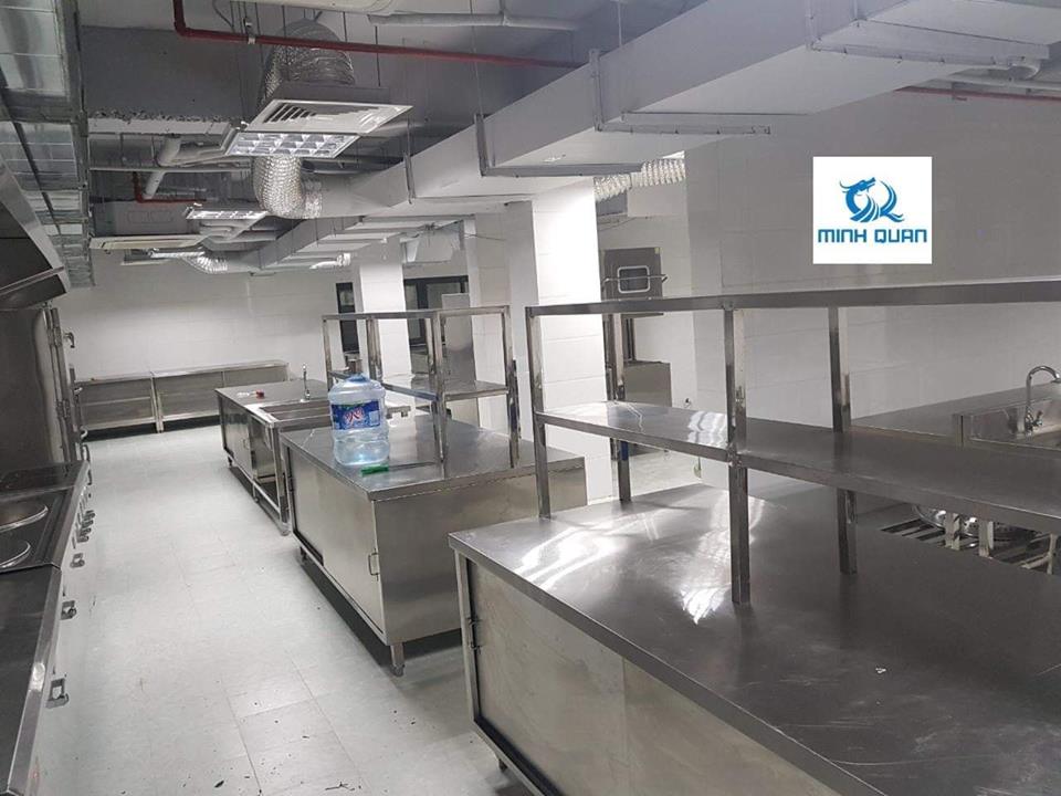 Thiết kế, lắp đặt hệ thống bếp công nghiệp inox cho trường học tại Hà Đông