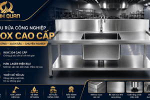 🔥 CHẬU RỬA CÔNG NGHIỆP INOX CAO CẤP 🔥