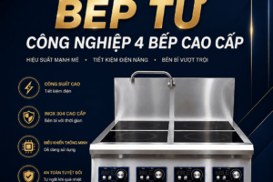 🔥 BẾP TỪ CÔNG NGHIỆP 4 BẾP CAO CẤP – GIẢI PHÁP NẤU NƯỚNG HIỆN ĐẠI CHO BẾP NHÀ HÀNG, KHÁCH SẠN