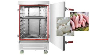 giá tủ hấp xúc xích 6 khay